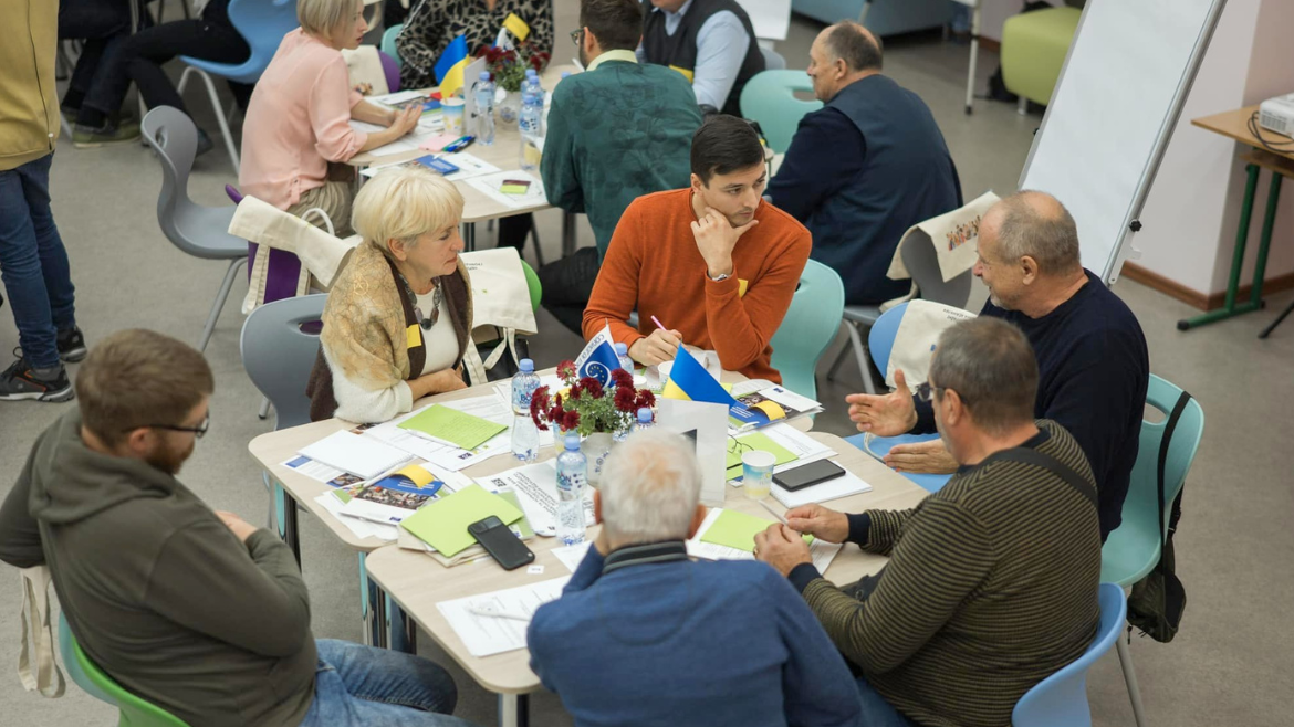 The first-ever citizens’ assembly in Ukraine, implemented with the Council of Europe support. Slavutych (Kyiv region), October 2024