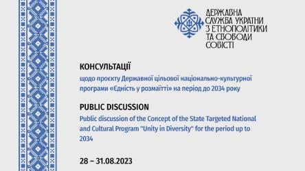 The project of the State target national and cultural program "Unity in diversity" for the period until 2034 was discussed