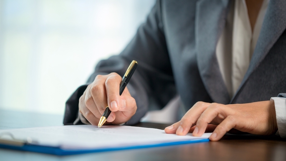 Explanation regarding the right to sign legal and financial documents ...