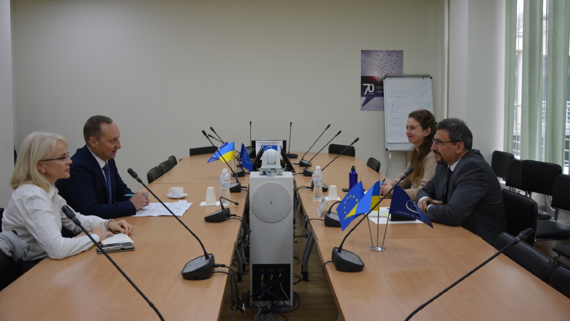 Голова Офісу Ради Європи в Україні зустрівся із заступником Міністра молоді та спорту України