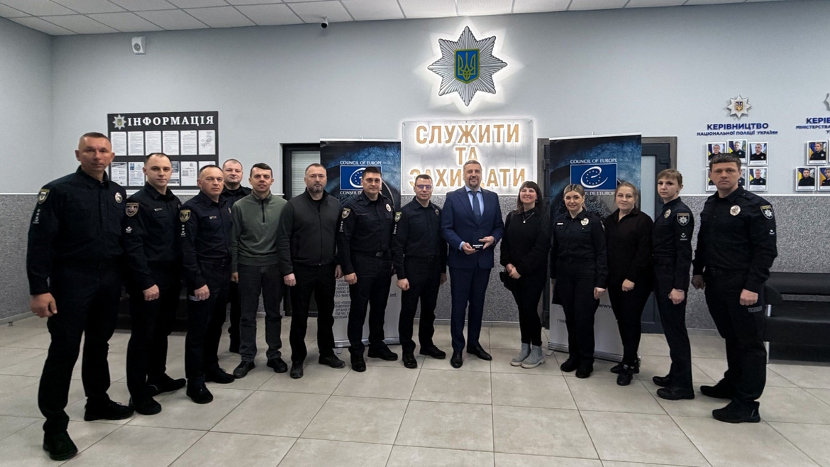Council of Europe advances support to National Police’s Custody Records system with new unit in Chernihiv