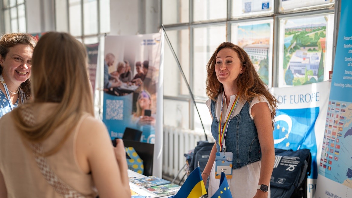 The Council of Europe presented educational resources at the Ukrainian Youth Forum