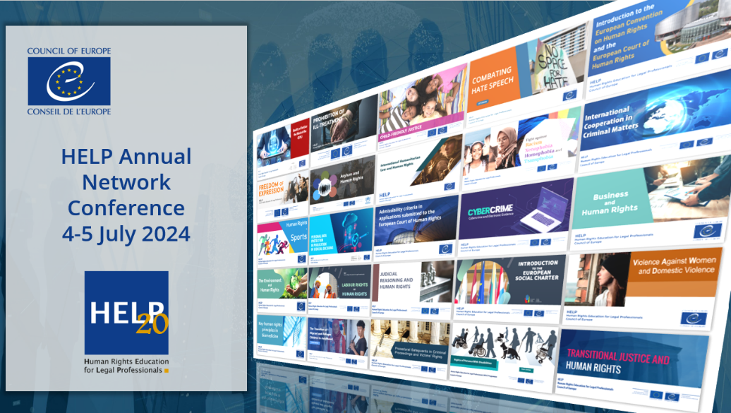 20th Council of Europe HELP Annual Network Conference will be held in Strasbourg on 4-5 July