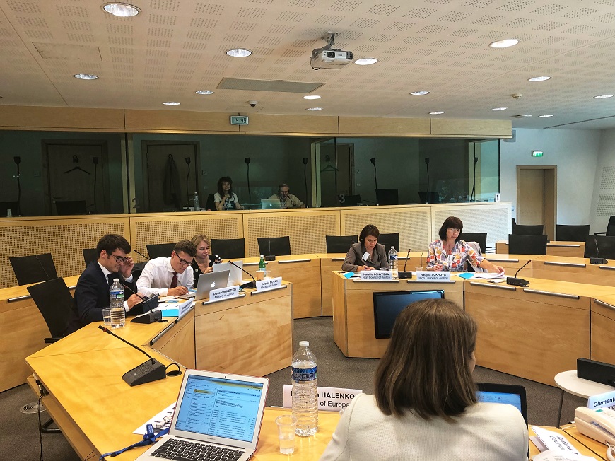 Delegates from High Council of Justice and Ministry of Justice visit Strasbourg (10-11 July 2018)