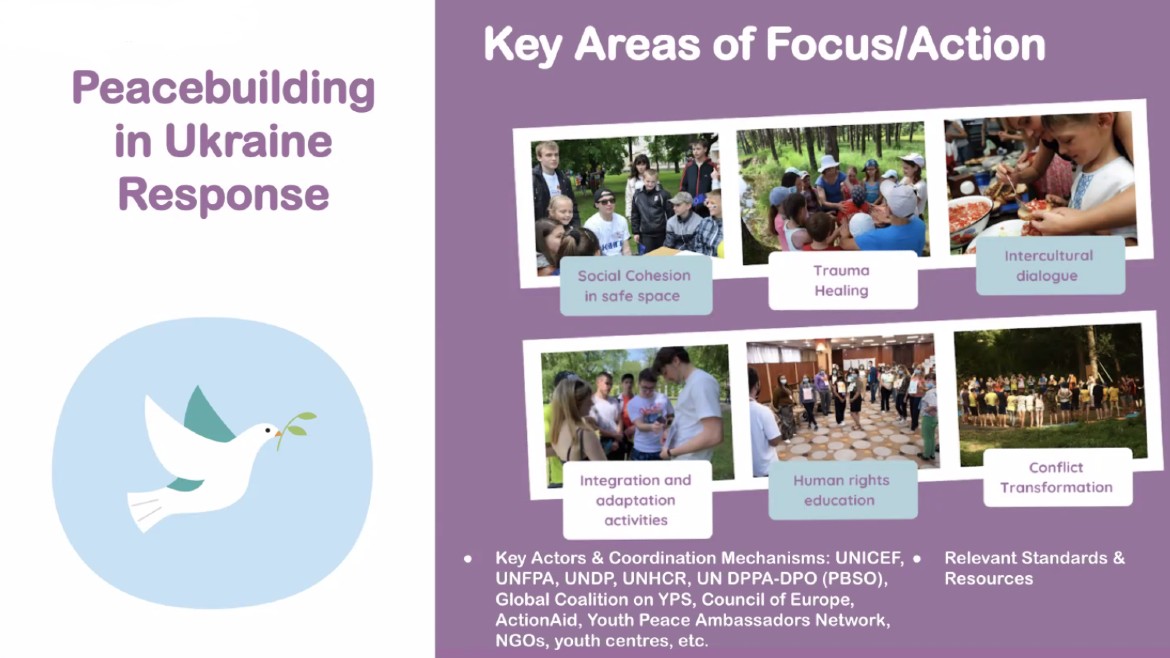Youth participation, social cohesion and humanitarian work: training for young people