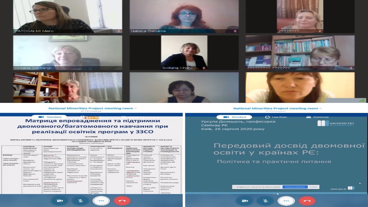 The online workshop for postgraduate education specialists on the implementation of multilingual education was held with the support of the Council of Europe