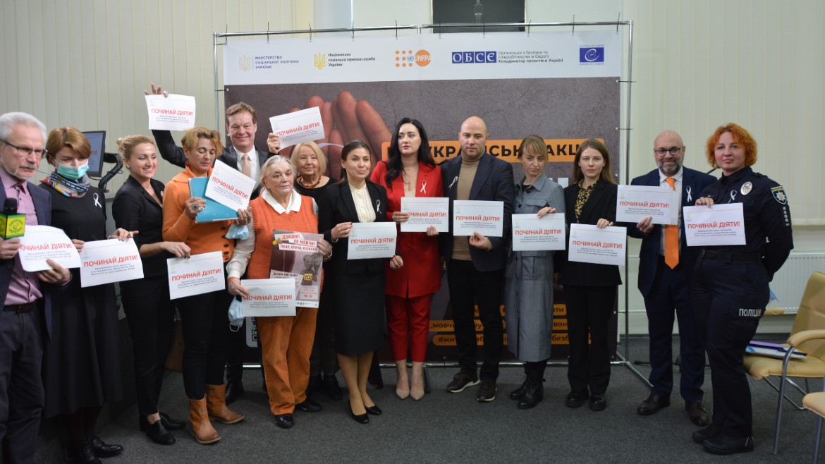 Briefing on the Annual All-Ukrainian Campaign “16-days of Activism against violence”, by the Head of Council of Europe Office in Ukraine