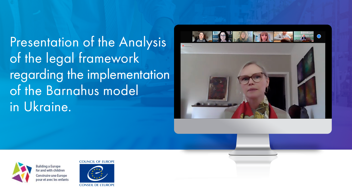 Presentation of the Analysis of the legal framework regarding the implementation of the Barnahus model in Ukraine