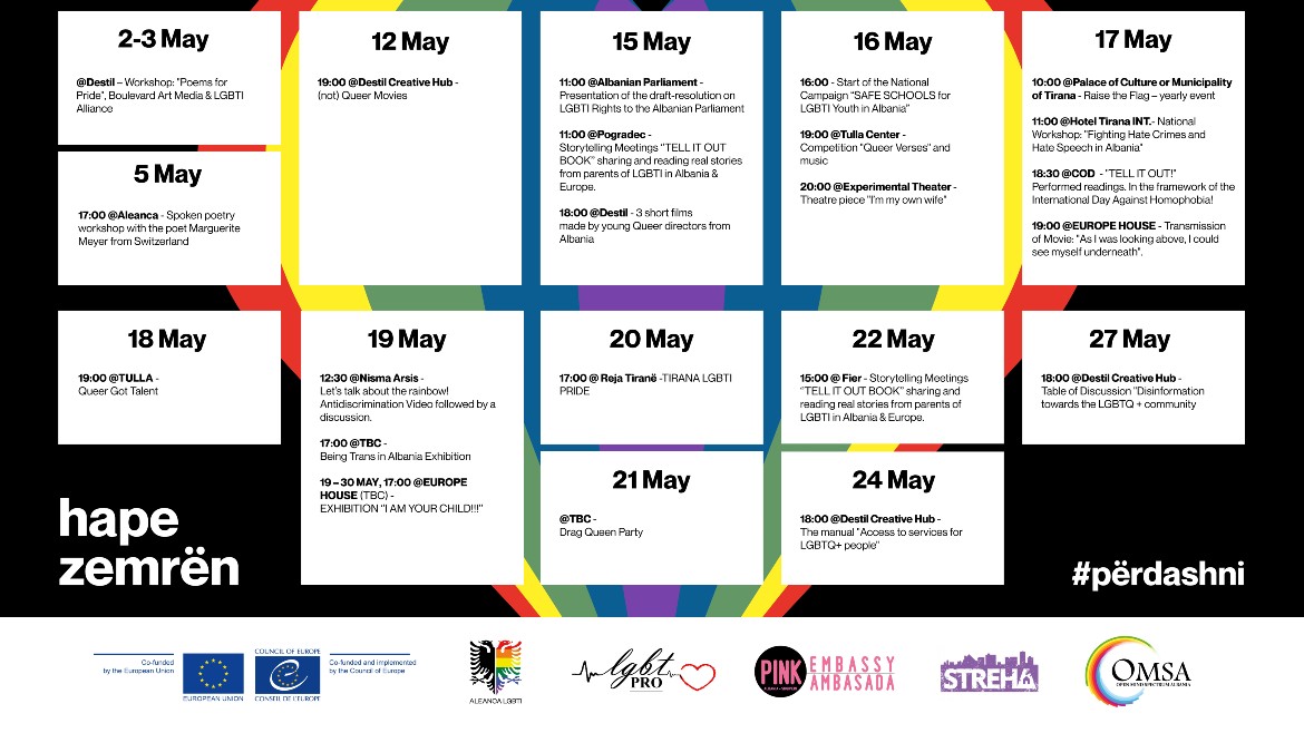 Celebrating International Day against Homophobia, Transphobia and Biphobia in Albania