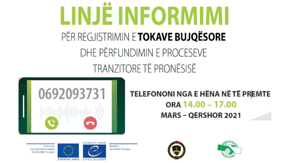 Helpline to support the registration of land property titles in Albania ...