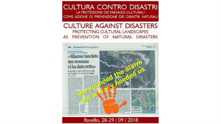 Conférence internationale : ''La culture contre les désastres : la protection des paysages culturels comme moyen de prévention contre les catastrophes naturelles''