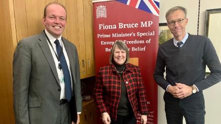 Rencontre avec la députée Fiona Bruce, Émissaire spéciale du Premier ministre britannique pour la liberté de religion et de conviction