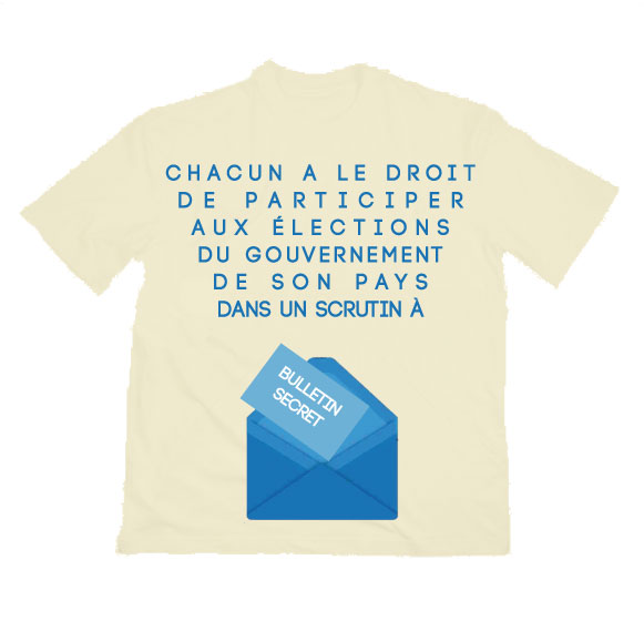 T-shirt Article 3 du Protocole N°1