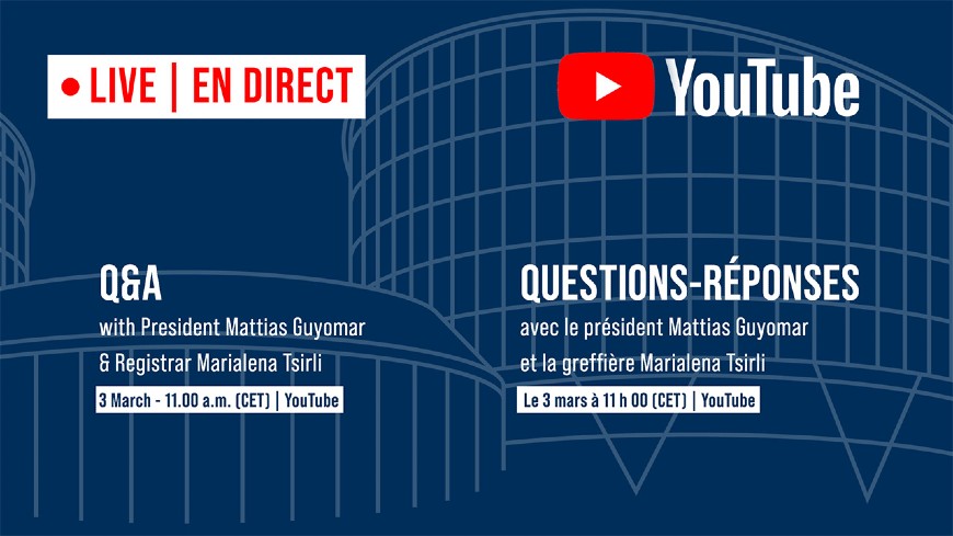 Live Q&A with the President of the ECHR and the Registrar