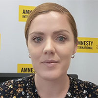 Eve Geddie, directrice du bureau des institutions européennes d'Amnesty International