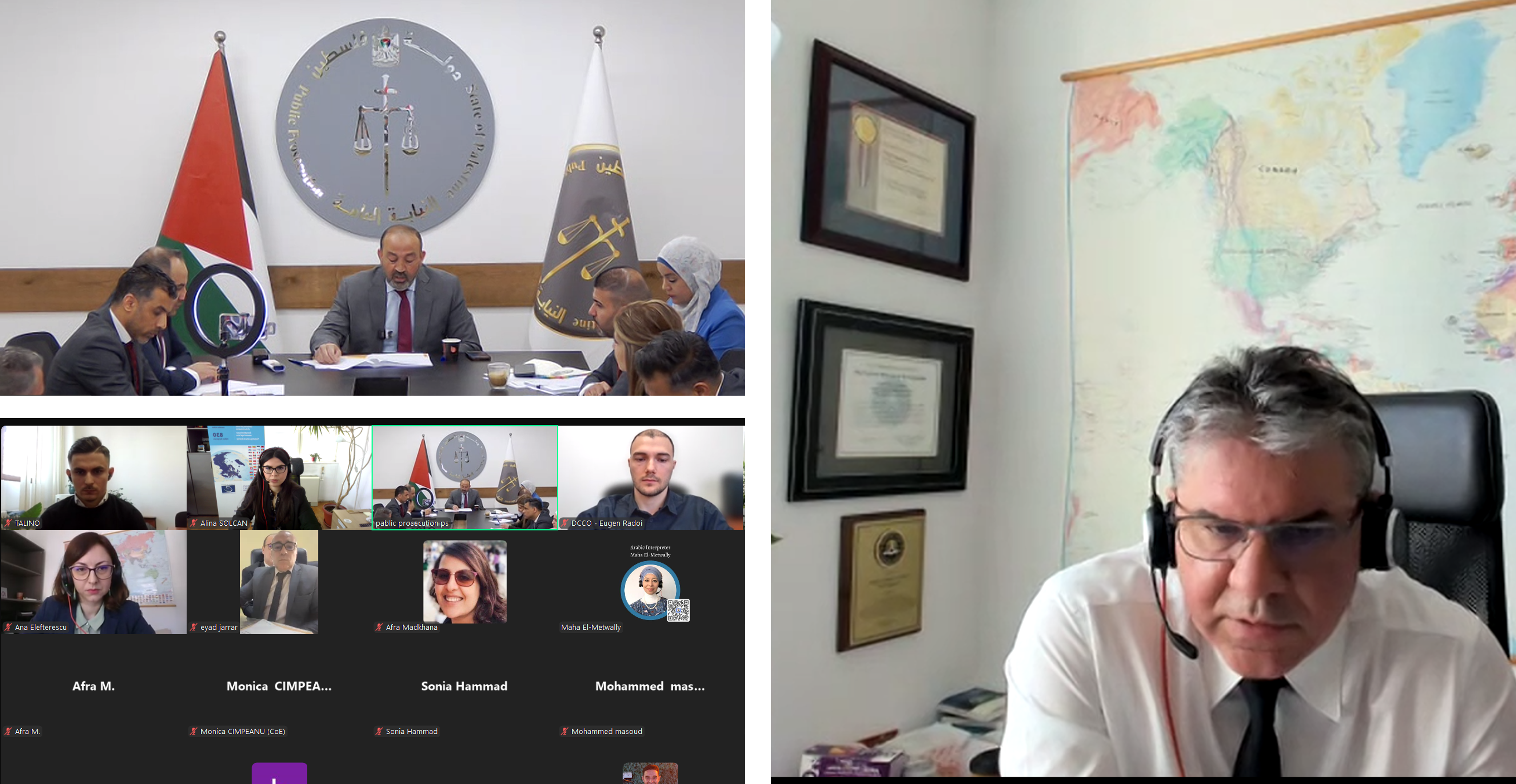 CyberSud+ : Atelier en ligne sur les enquêtes relatives à l'utilisation illégale d'actifs virtuels, destiné aux professionnels de la justice pénale en Palestine*