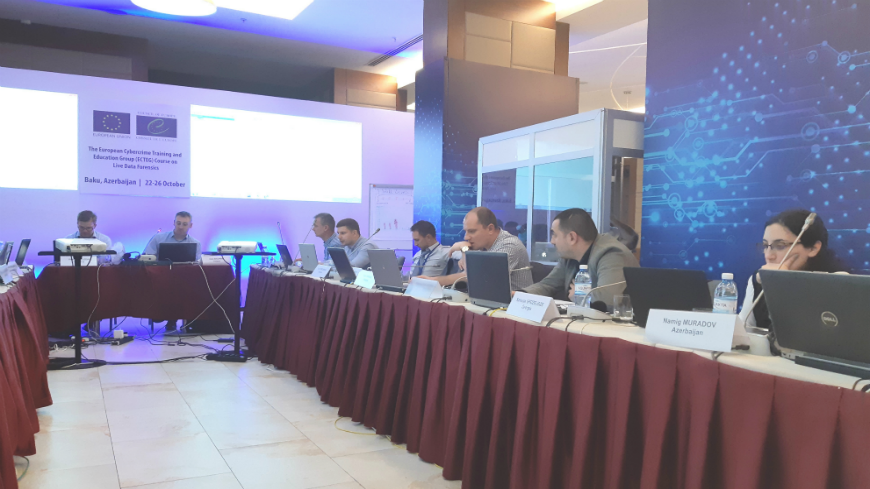 Cybercrime@EaP 2018: Regional ECTEG Training on Live Data Forensics in progress in Baku