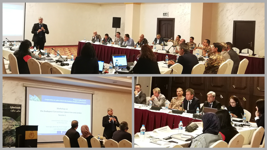 CyberSouth: Workshop on the Budapest Convention on Cybercrime in Jordan