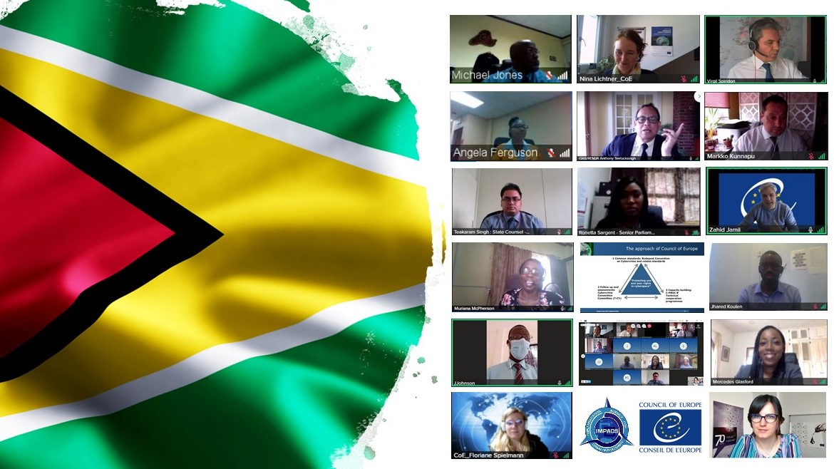 Octopus Project: Workshop on Criminal Justice Capacities on Cybercrime and Electronic Evidence and accession to the Budapest Convention organised with national authorities of Guyana