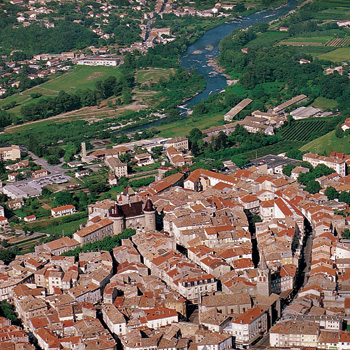 The Aubenas town