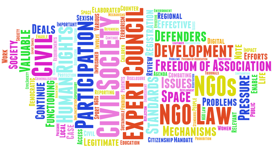 Nouvelle publication: Etude des développements des normes, mécanismes et jurisprudence liés aux ONG 2017-2019