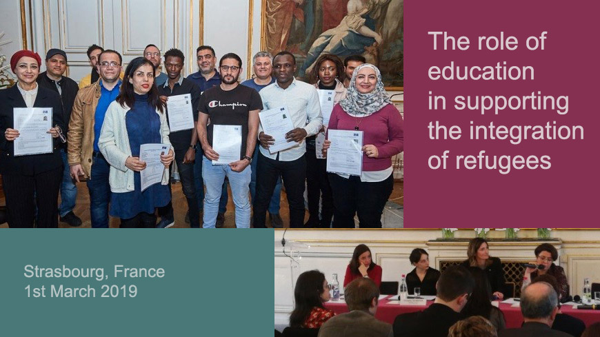 The role of education in supporting refugees’ integration - joint event in Strasbourg