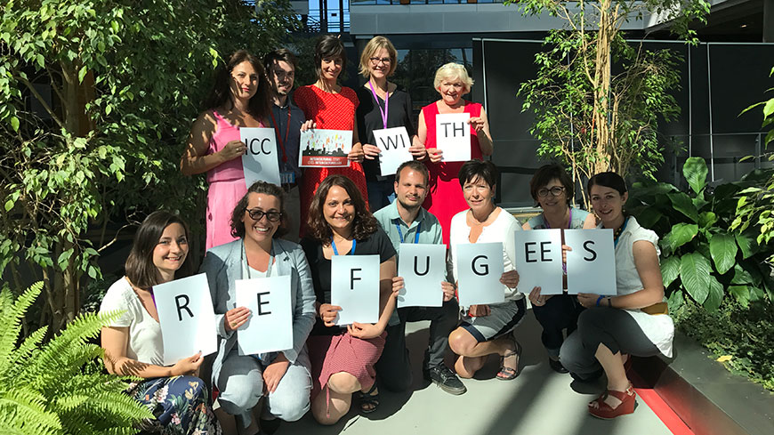 L'équipe des Cités interculturelles célébre la Journée Mondiale des Réfugiés