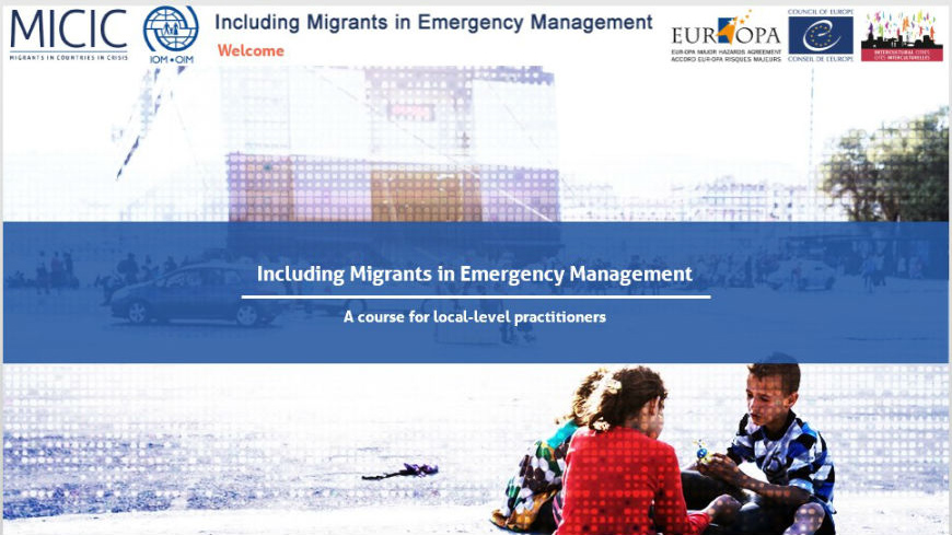 E-learning tool on Including migrants in emergency management: launch of the Italian version