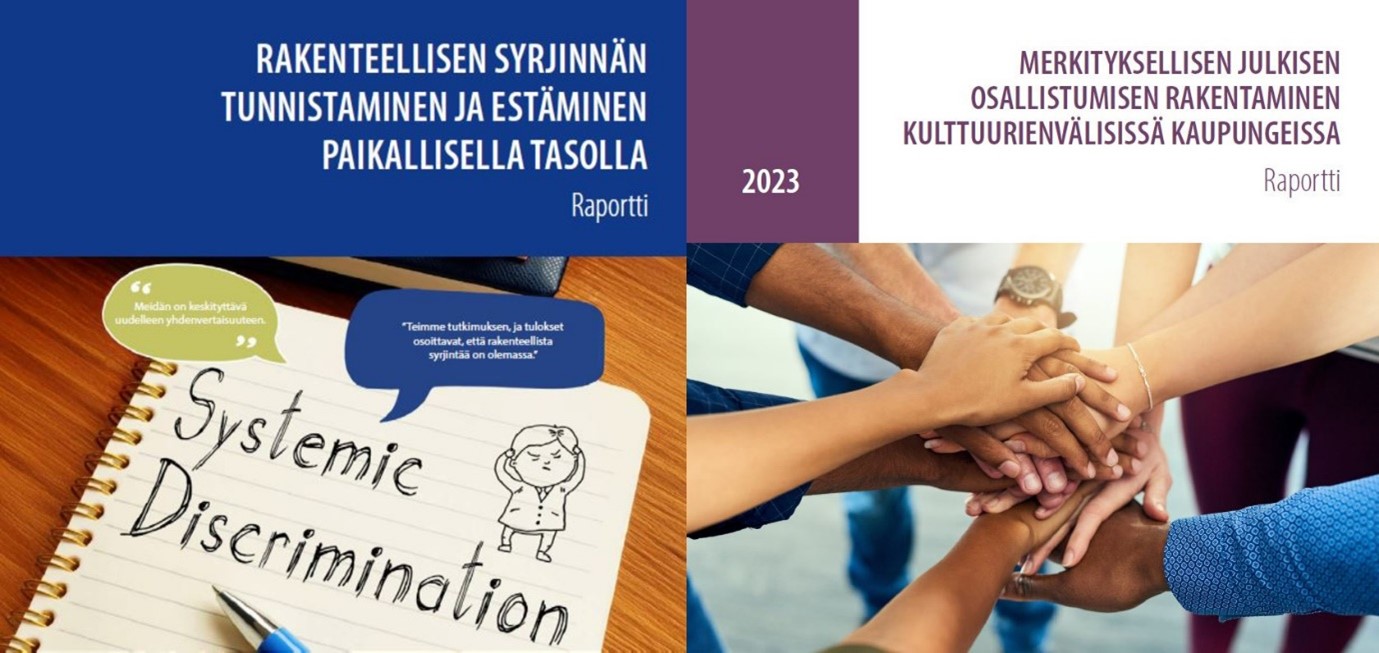 Pages de couverture de deux notes d’orientation traduites en finnois