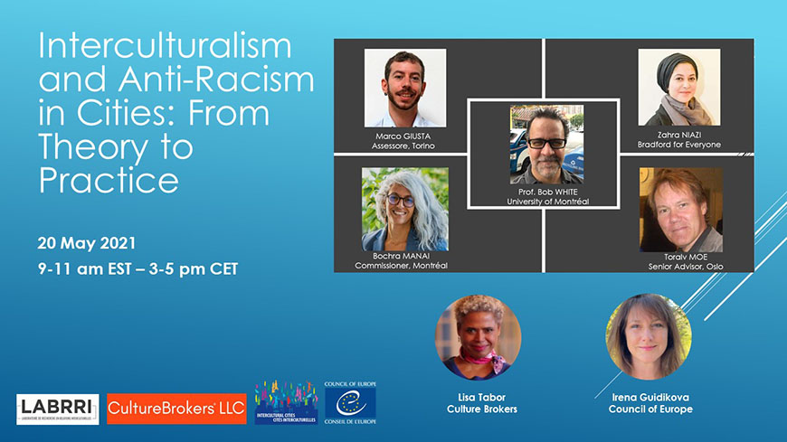 Webinaire sur « L’interculturalisme et l’Anti-Racisme dans les Villes : de la Théorie à la Pratique »