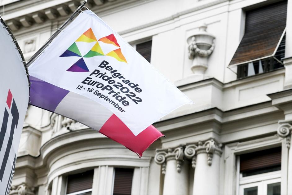 EuroPride 2022 flag raised in Belgrade