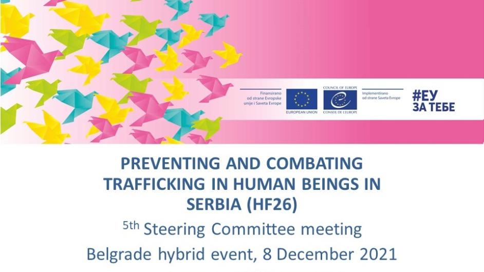The Steering Committee of the action “Preventing and Combating Human Trafficking in Serbia” holds its 5th meeting