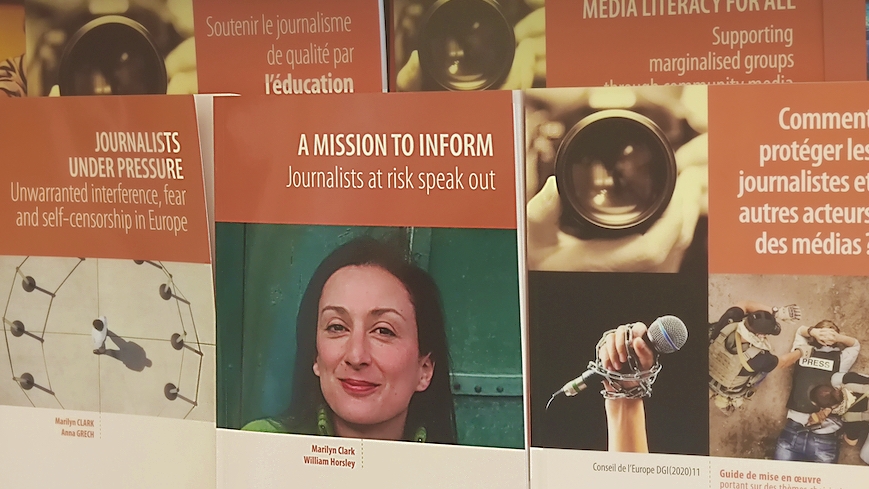 “A mission to inform: journalists at risk speak out”: a new book on the safety of journalists to be launched on 14 October 2020