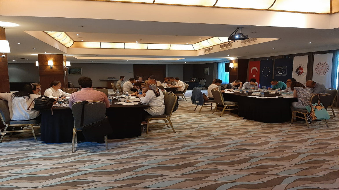 Within the Implementation of the Project on Strengthening Democratic Culture in Basic Education in Turkey, First Draft of the Whole School Model Was Presented for Feedback during the Working Group Meeting
