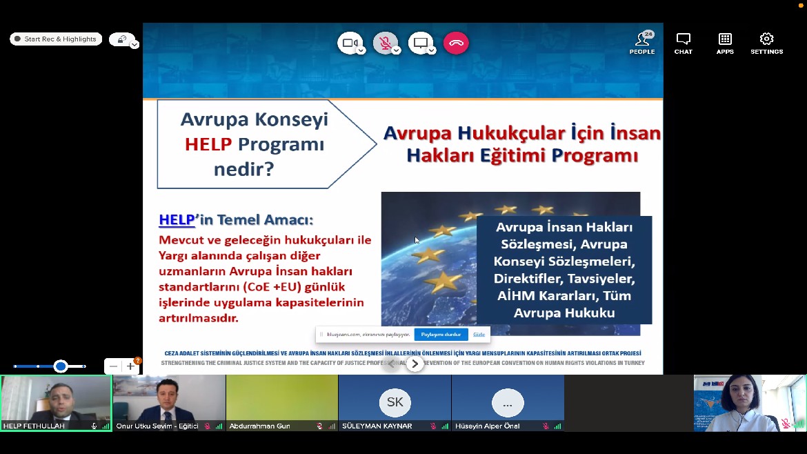 Üçüncü Çevrimiçi HELP Başlangıç Toplantısı