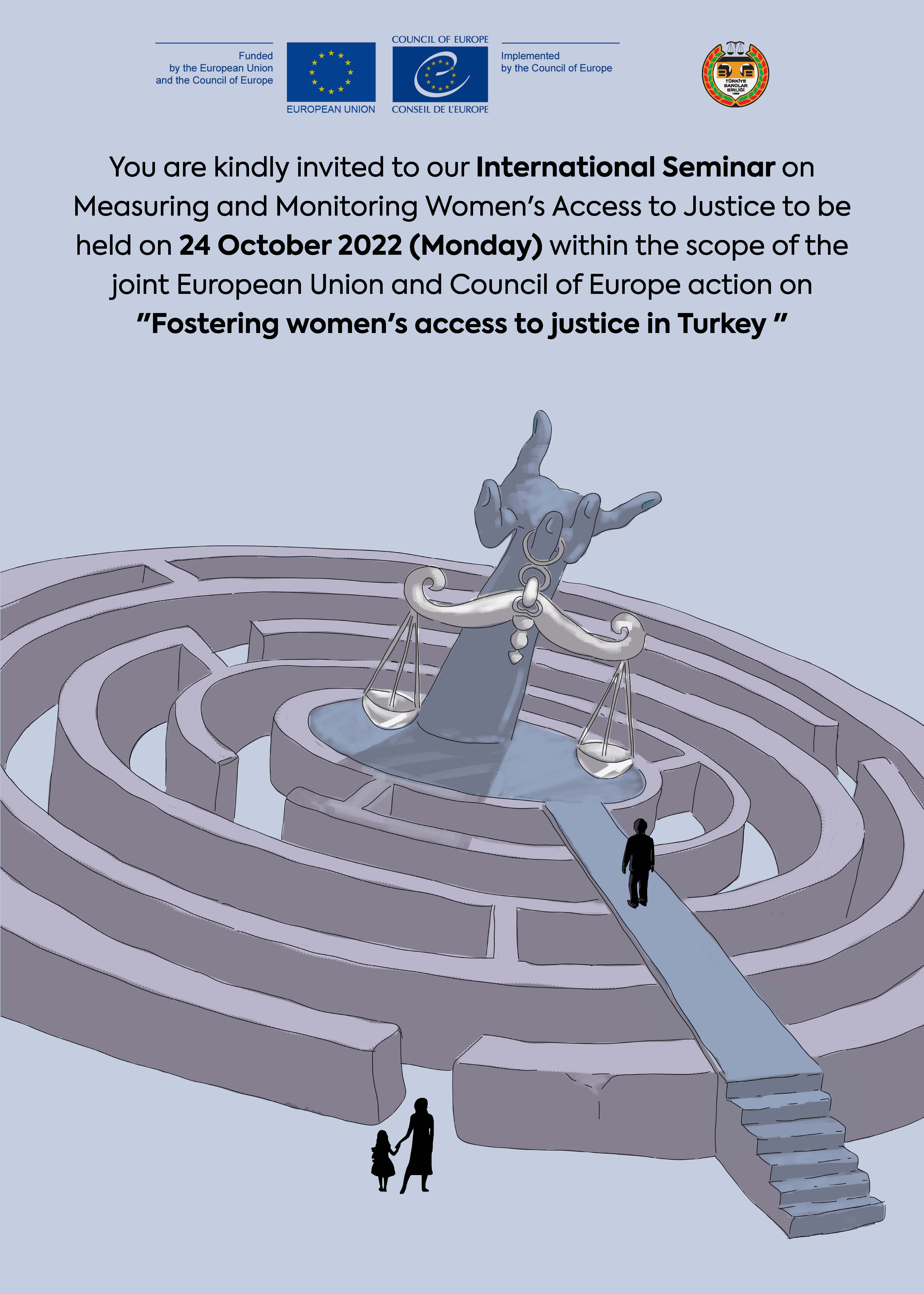 Register now: International seminar on “Measuring and monitoring women’s access to justice”