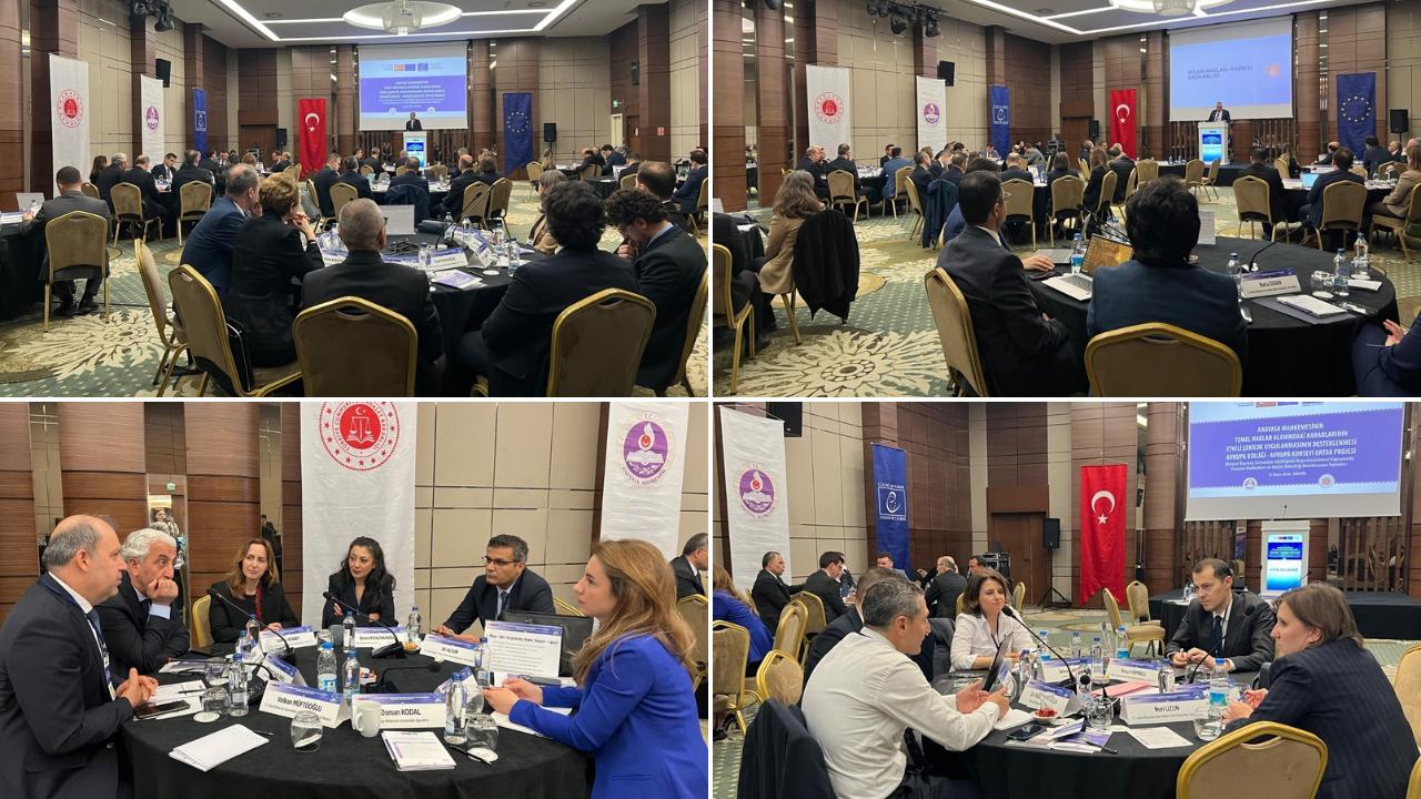 Bireysel Başvuru Sisteminin Etkililiğinin Güçlendirilmesi kapsamında Anayasa Mahkemesi ve Adalet Bakanlığı Bir Araya Geldi