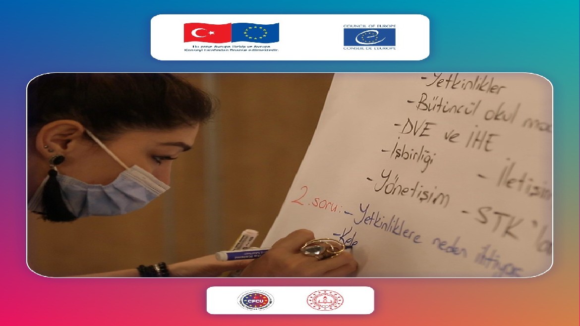 “Temel Eğitimde Demokrasi Kültürünün Güçlendirilmesi” Avrupa Birliği – Avrupa Konseyi Ortak Projesi’nin İkinci Modül Eğitici Eğitimleri 23 Ağustos 2021 tarihinde İstanbul’da başladı.