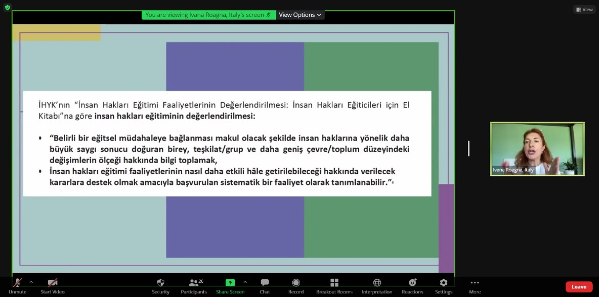 Hizmet Öncesi ve Hizmet İçi Eğitimin Etkisini Ölçme üzerine Çevrimiçi Toplantı