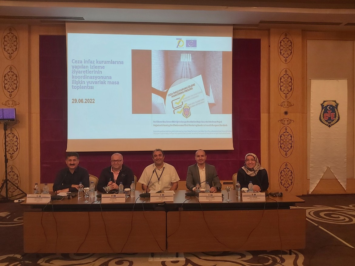 The main findings from the pilot prison monitoring visits and the finalised prison monitoring toolkit presented to stakeholders in Türkiye