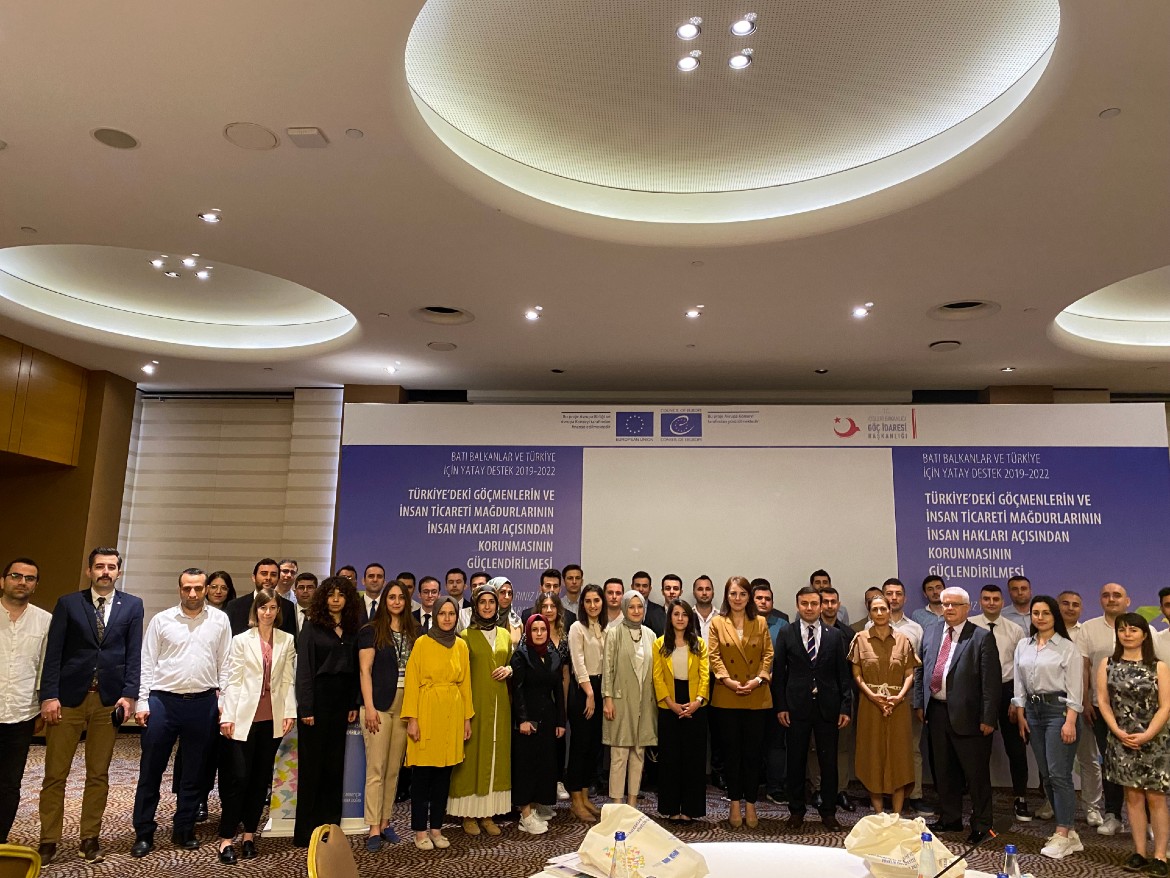 The training on “Residence permits for the victims of human trafficking” delivered to experts of the Presidency of Migration Management in Türkiye