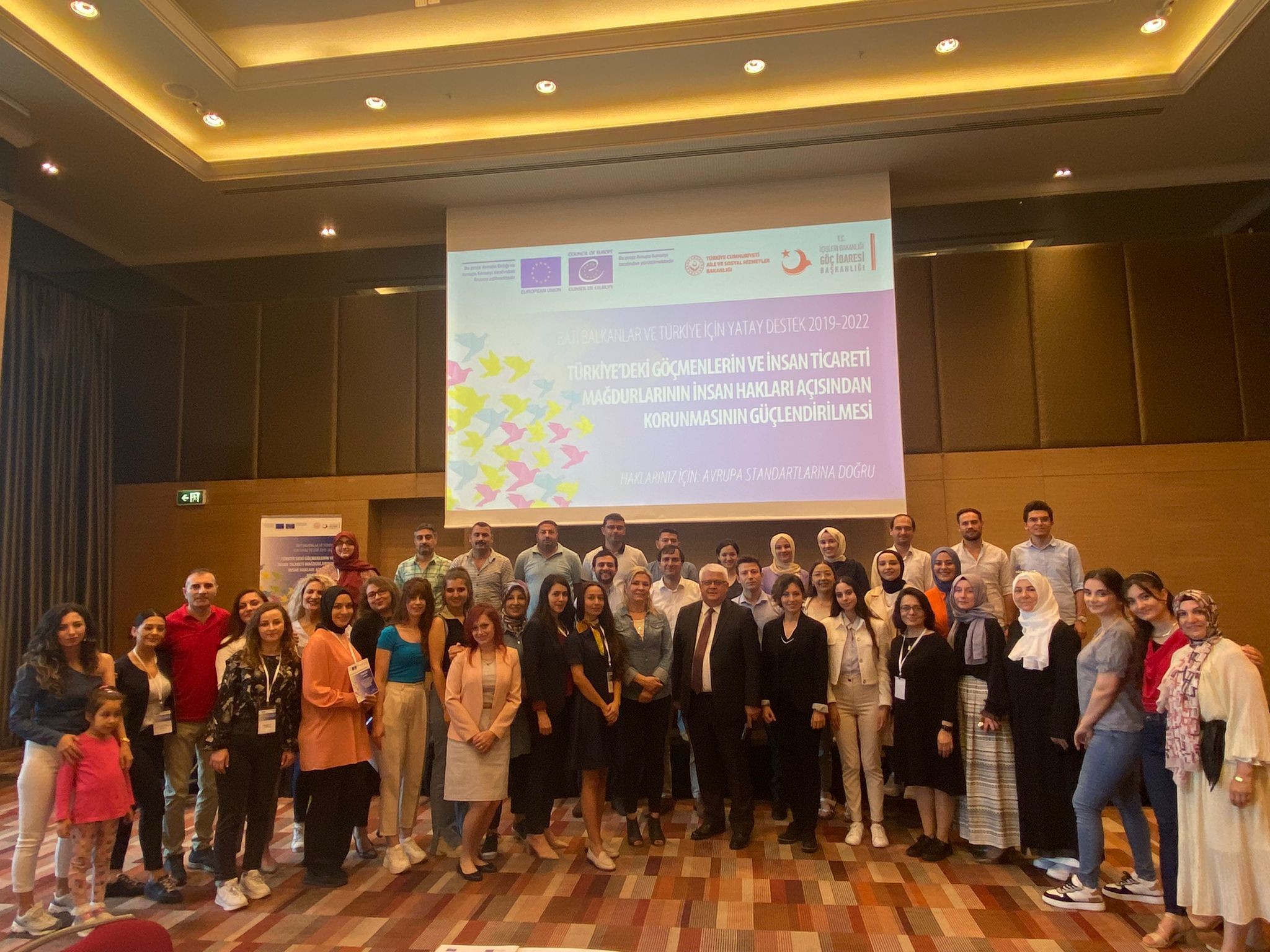 Training on protection of child trafficking victims was organised for the staff of Ministry of Family and Social Services and Presidency of Migration Management