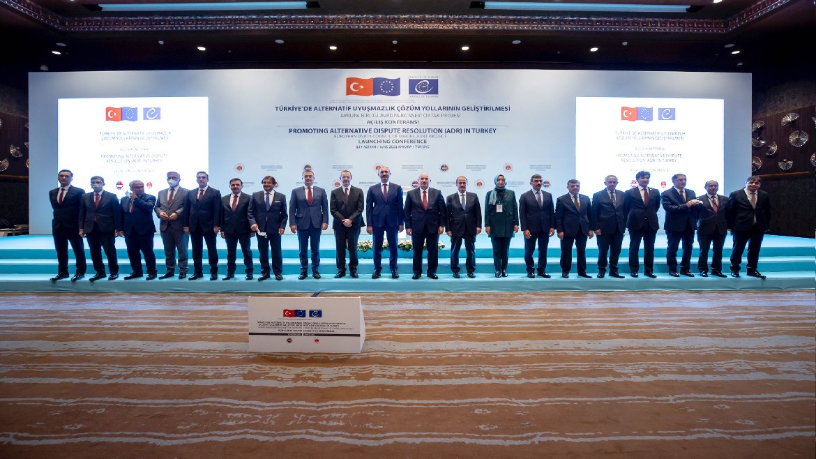 “Türkiye’de Alternatif Uyuşmazlık Çözüm Yollarının Geliştirilmesi” Avrupa Birliği – Avrupa Konseyi Ortak Projesi Açılış Konferansı Düzenlendi