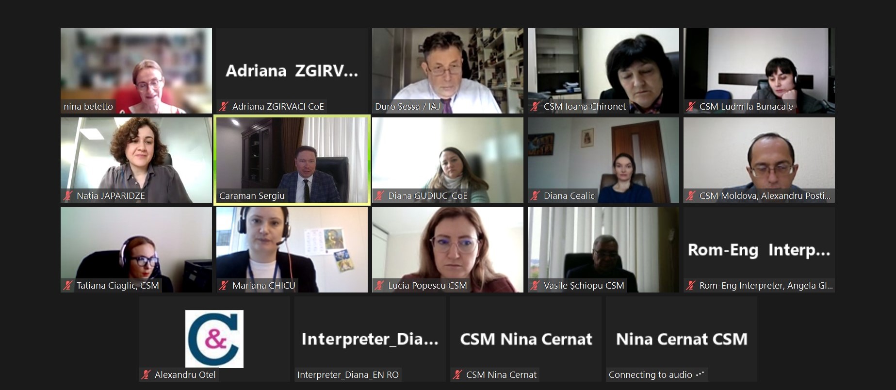 Reprezentanții Consiliului Superior al Magistraturii au beneficiat de consultanță internațională cu privire la selecția, evaluarea și promovarea judecătorilor
