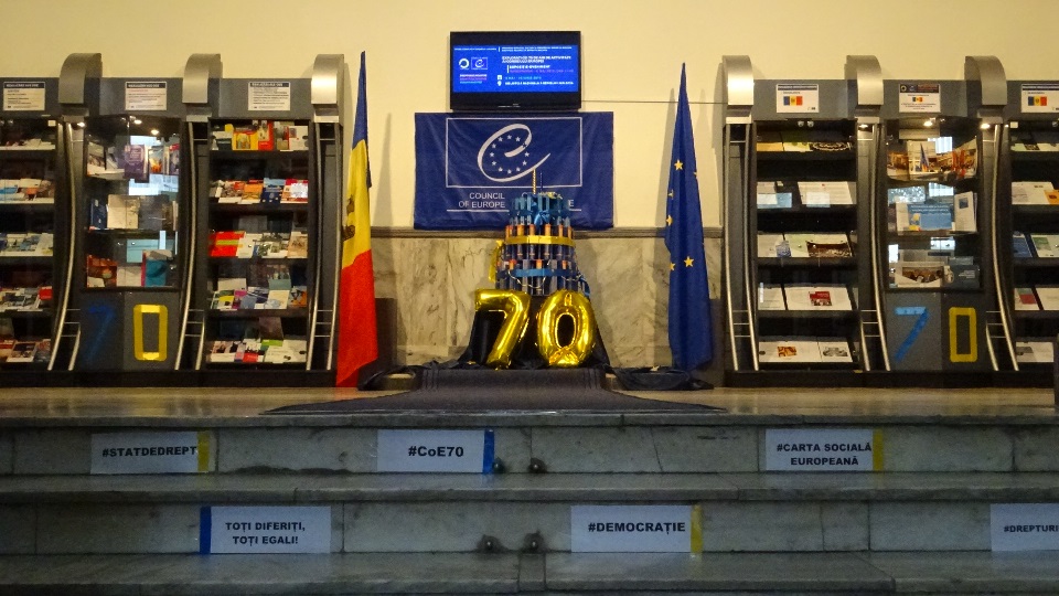 Exhibition celebrating 70 years of the Council of Europe history