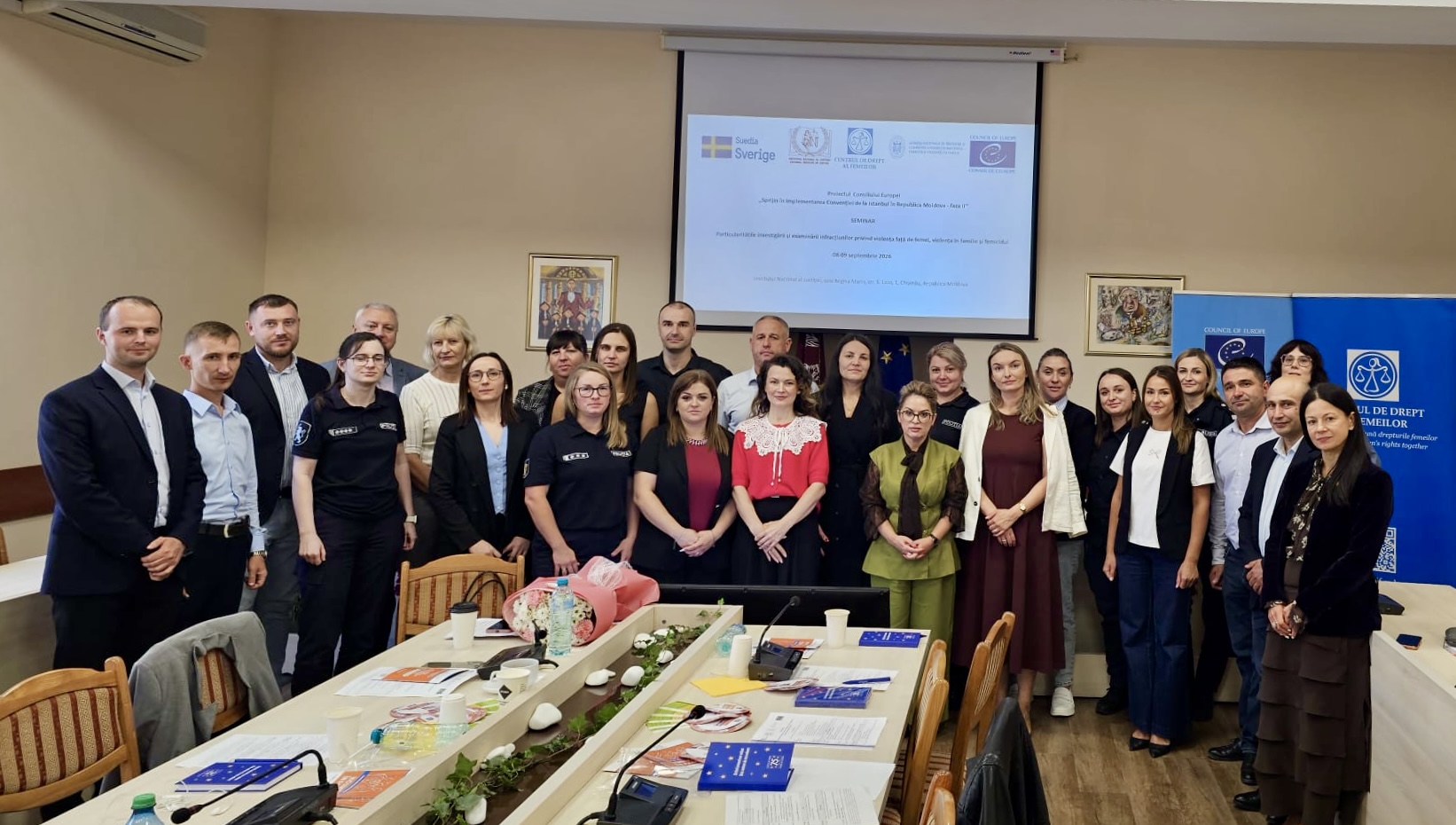 Profesioniștii din domeniul justiției își consolidează răspunsul la violența împotriva femeilor, violența domestică și femicidul