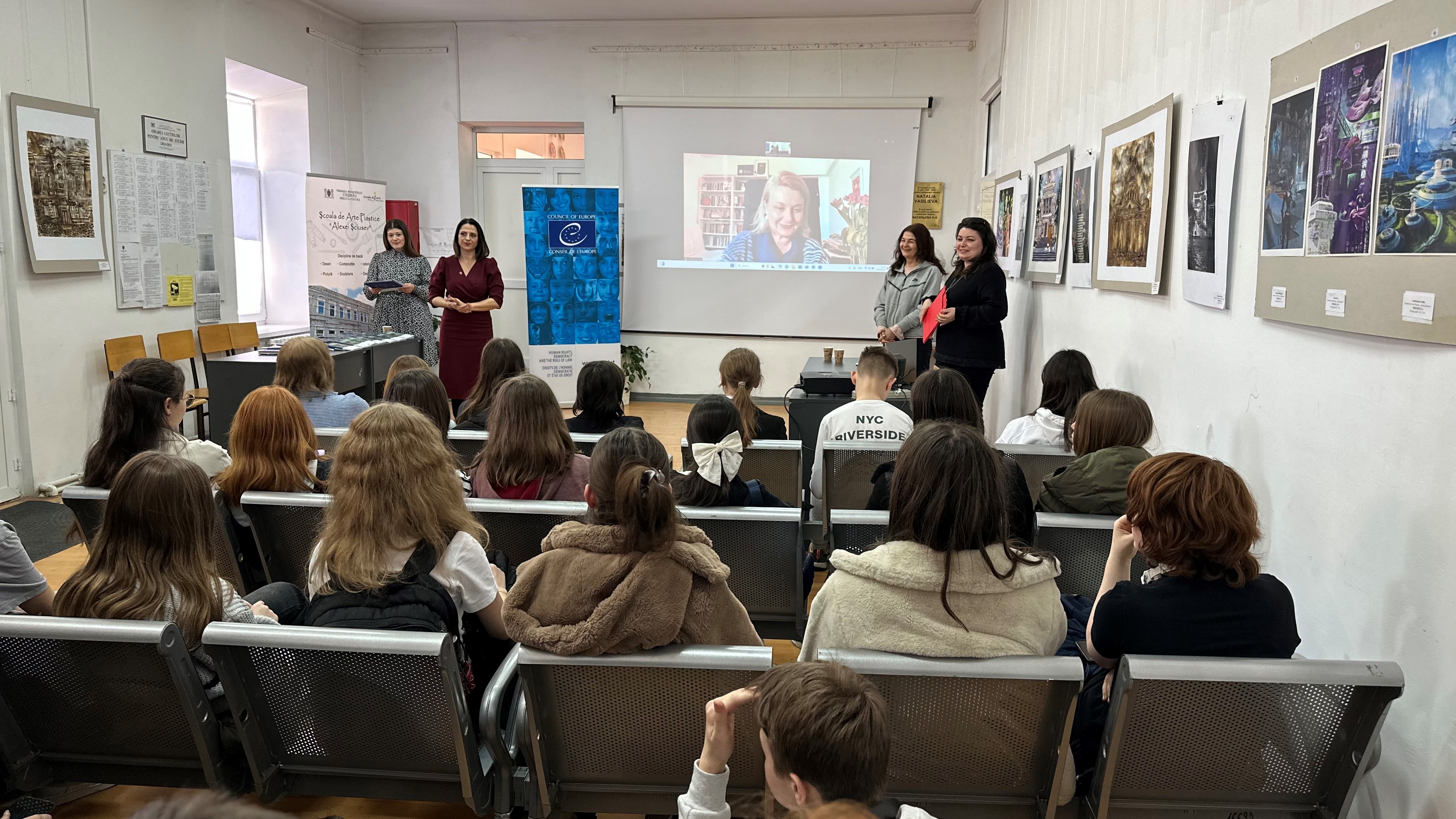Over 50 fine arts students explored the impact of disinformation in the context of migration