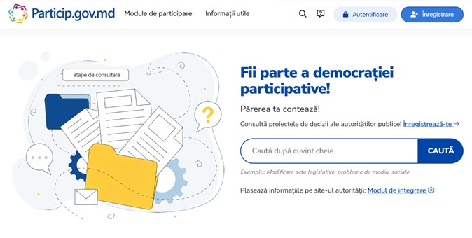Consiliul Europei contribuie la consolidarea transparenței și participării civice prin modernizarea Portalului particip.gov.md