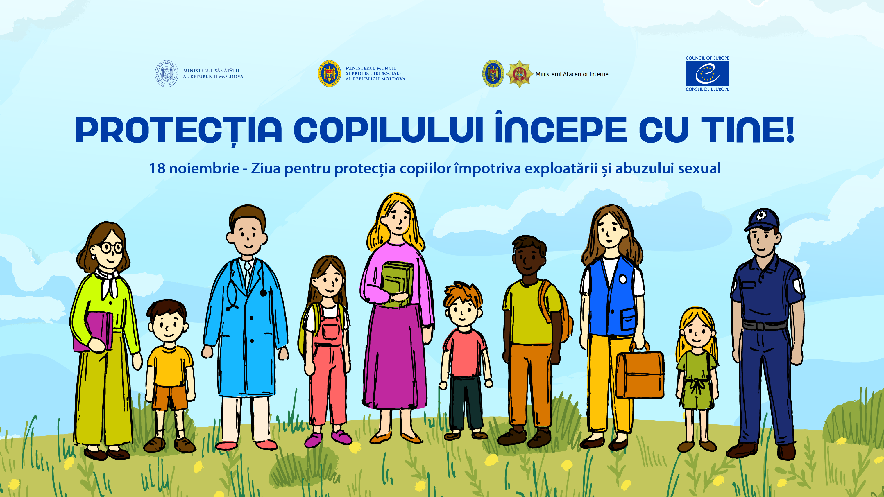 Consiliul Europei și partenerii naționali lansează campania „Protecția copilului începe cu tine” — un apel la acțiune pentru profesioniștii care lucrează cu copiii în Republica Moldova