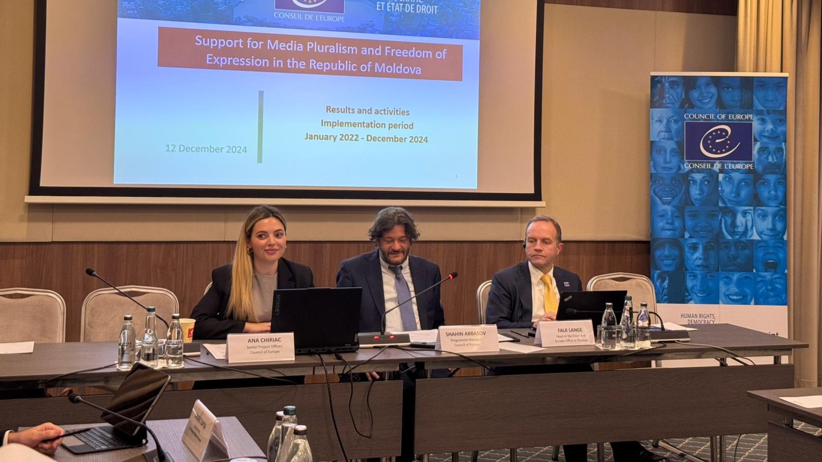 Council of Europe presented achievements and future support for media freedom in the Republic of Moldova